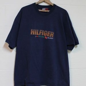 Vintage 90s Bootleg Tommy Hilfiger Surf T-shirt XL